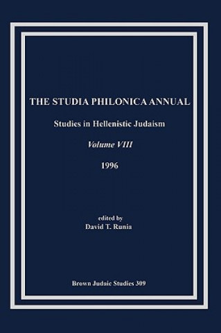 Buch Studia Philonica Annual VIII, 1996 David T. Runia