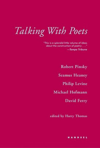 Kniha Talking with Poets Robert Pinsky