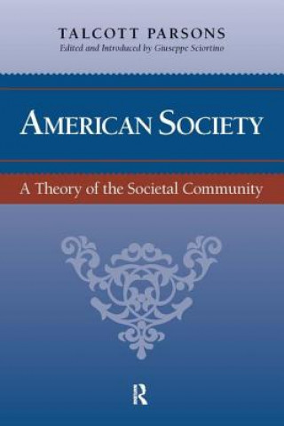 Könyv American Society Talcott Parsons
