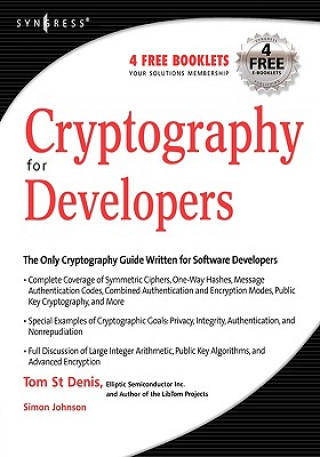 Kniha Cryptography for Developers Tom St Denis
