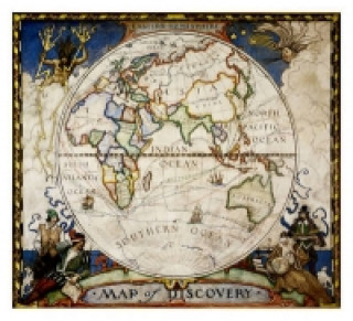 Printed items Map of Discovery, Eastern Hemisphere, Tubed National Geographic Maps