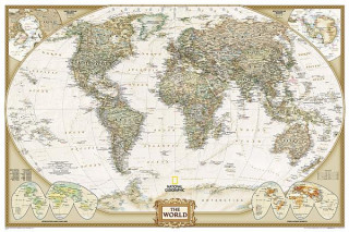 Nyomtatványok World Executive, Poster Size, Tubed National Geographic Maps