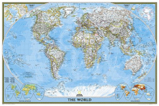 Materiale tipărite World Classic, Poster Size, Laminated National Geographic Maps