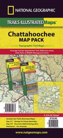 Materiale tipărite Chattahoochee National Forest, Map Pack Bundle National Geographic Maps