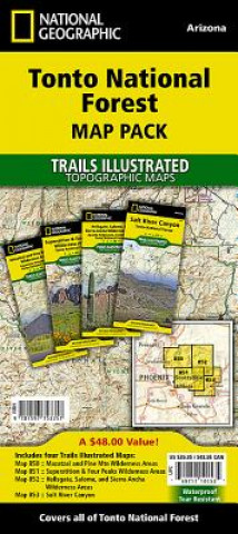 Nyomtatványok Tonto National Forest, Map Pack Bundle National Geographic Maps