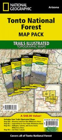 Printed items Tonto National Forest, Map Pack Bundle National Geographic Maps