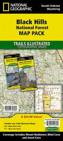 Nyomtatványok Black Hills National Forest, Map Pack Bundle National Geographic Maps