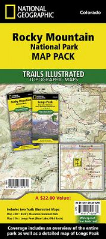 Materiale tipărite Rocky Mountain National Park, Map Pack Bundle National Geographic Maps
