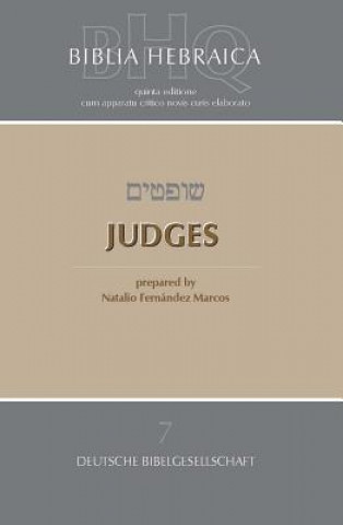 Kniha Biblia Hebraica Quinta Judges Natalio Fernandez Marcos