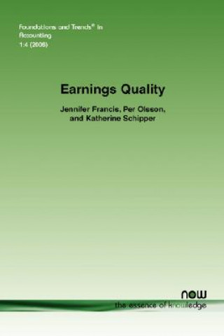 Kniha Earnings Quality Jennifer Francis