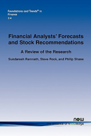 Kniha Review of Research Related to Financial Analysts' Forecasts and Stock Recommendations Sundaresh Ramnath