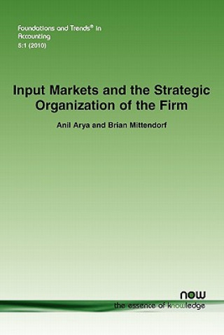 Könyv Input Markets and the Strategic Organization of the Firm Anil Arya