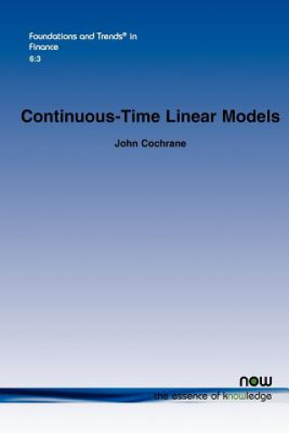 Książka Continuous-Time Linear Models John Cochrane