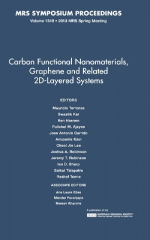 Könyv Carbon Functional Nanomaterials, Graphene and Related 2D-Layered Systems: Volume 1549 Mauricio Terrones