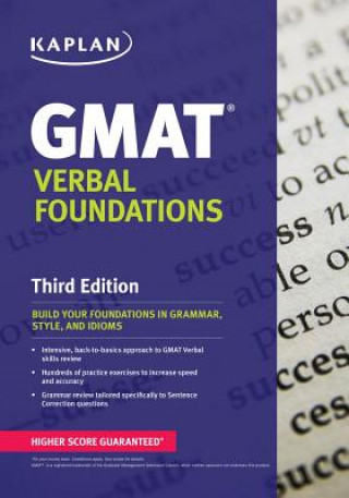 Kniha Kaplan GMAT Verbal Foundations Kaplan