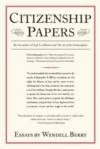 Carte Citizenship Papers Wendell Berry