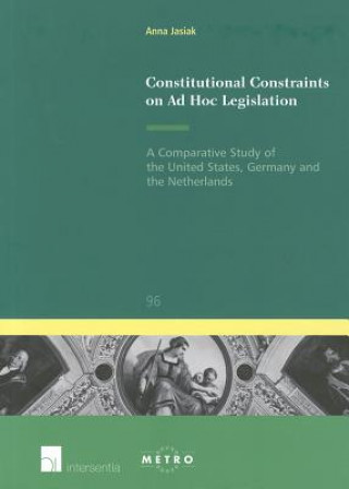 Книга Constitutional Constraints on Ad Hoc Legislation Anna Jasiak