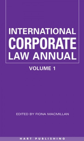 Book International Corporate Law - Volume 1 Fiona Macmillan