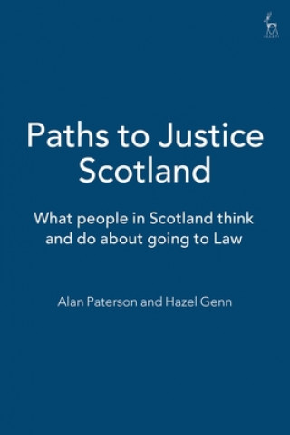 Kniha Paths to Justice Scotland Hazel Genn