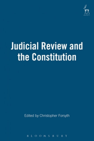 Kniha Judicial Review and the Constitution Christopher Forsyth