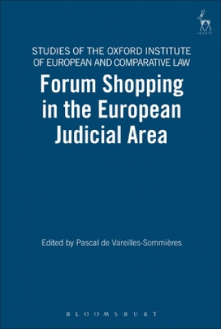 Könyv Forum Shopping in the European Judicial Area Pascal de Vareilles-Sommieres
