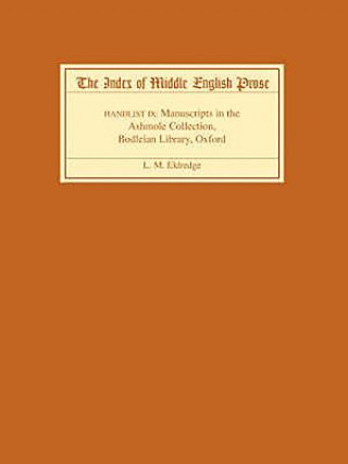 Könyv Index of Middle English Prose, Handlist IX L.M. Eldredge