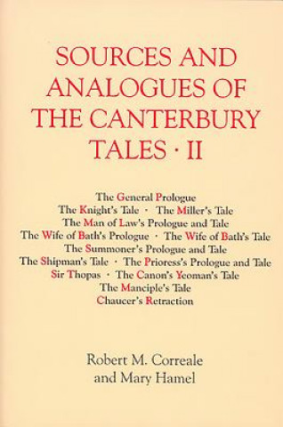 Livre Sources and Analogues of the "Canterbury Tales" Robert M. Correale