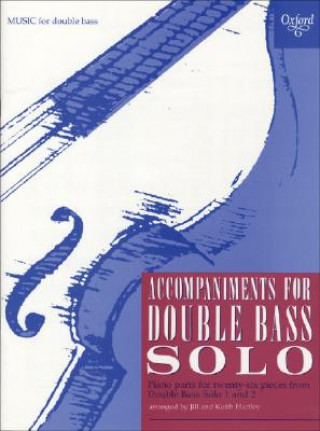 Book Accompaniments for Double Bass Solo Jill Hartley