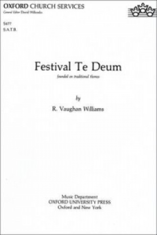 Printed items Festival Te Deum Ralph Vaughan Williams