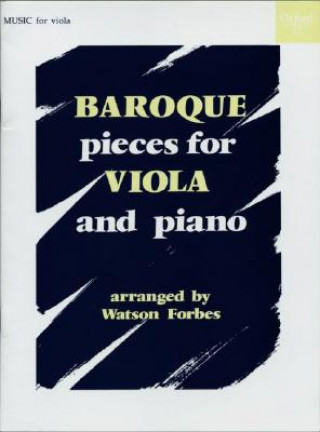 Tlačovina Baroque Pieces for Viola and Piano Watson Forbes