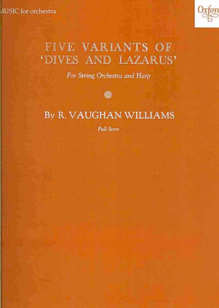Materiale tipărite Five Variants on 'Dives and Lazarus' Ralph Vaughan Williams