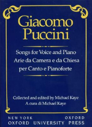 Nyomtatványok Songs for voice and piano Giacomo Puccini