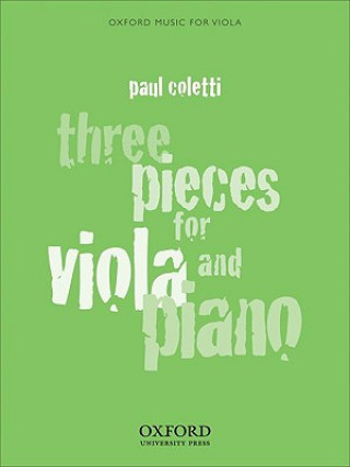 Tiskovina Three Pieces for Viola and Piano Paul Coletti