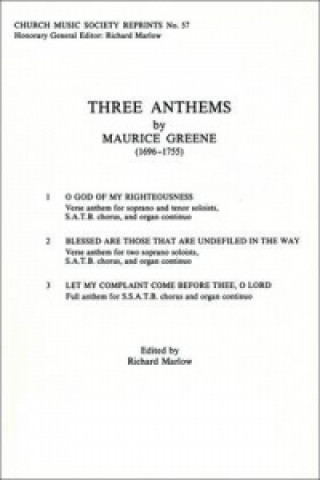 Materiale tipărite Three Anthems MAURICE GREENE
