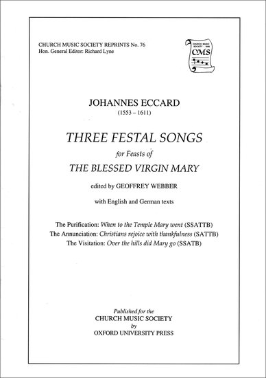 Pubblicazioni cartacee Three Festal Songs 