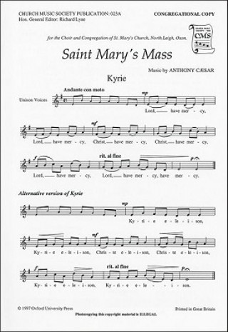 Drucksachen St Mary's Mass Anthony Caesar