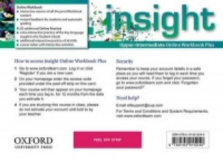 Könyv insight: Upper-Intermediate: Online Workbook Plus - Card with Access Code 