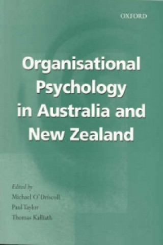 Kniha Organisational Psychology in New Zealand and Australia Michael P. O'Driscoll