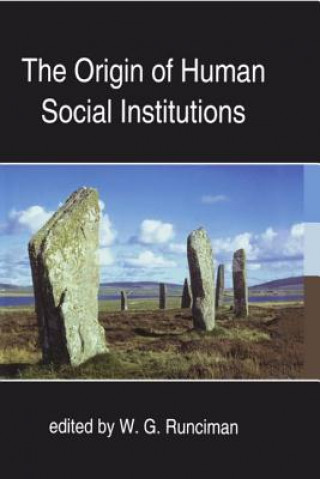 Könyv Origin of Human Social Institutions British Academy