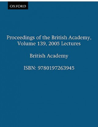 Kniha Proceedings of the British Academy, Volume 139, 2005 Lectures P.J. Marshall