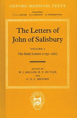 Livre Letters of John of Salisbury: Volume I: The Early Letters (1153-1161) John of Salisbury