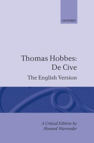 Книга De Cive: The English Version Thomas Hobbes