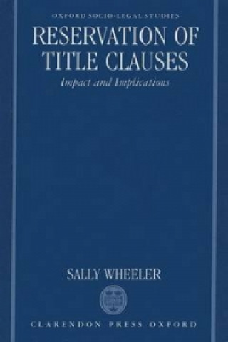 Buch Reservation of Title Clauses Sally Wheeler