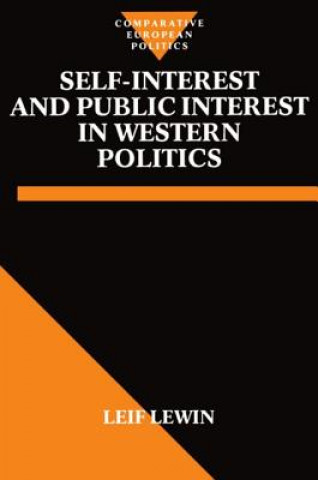 Libro Self-Interest and Public Interest in Western Politics Leif Lewin