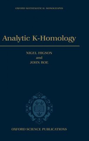 Kniha Analytic K-Homology John Roe