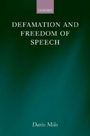 Kniha Defamation and Freedom of Speech Dario Milo