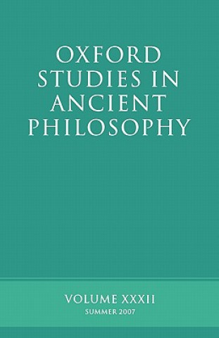 Książka Oxford Studies in Ancient Philosophy XXXII David Sedley
