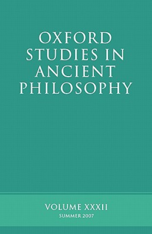 Book Oxford Studies in Ancient Philosophy XXXII David Sedley