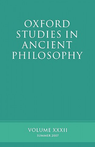 Book Oxford Studies in Ancient Philosophy XXXII David Sedley