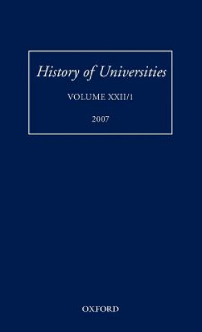 Libro History of Universities Mordechai Feingold